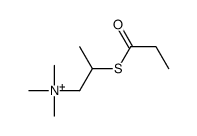 trimethyl(2-propanoylsulfanylpropyl)azanium结构式