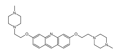 3,6-bis[2-(4-methylpiperazin-1-yl)ethoxy]acridine Structure