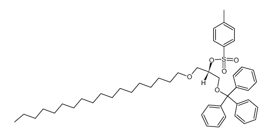 3-O-Octadecyl-2-O-p-toluolsulfonyl-3-O-trityl-sn-glycerin Structure