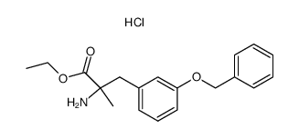 ethyl 2-amino-3-(3-(benzyloxy)phenyl)-2-methylpropanoate hydrochloride结构式