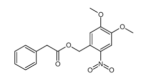 phenylacetic acid 4,5-dimethoxy-2-nitrobenzyl ester Structure