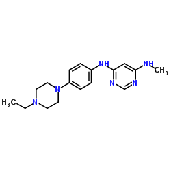 N4-(4-(4-ethylpiperazin-1-yl)phenyl)-N6- MethylpyriMidine-4,6-diaMine picture