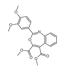 dimethyl 2-(3,4-dimethoxyphenyl)-3,1-benzoxazepine-4,5-dicarboxylate Structure