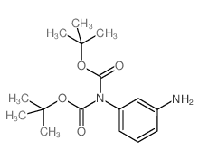 N,N-DI-TERT-BUTOXYCARBONYL-BENZENE-1,3-DIAMINE结构式