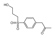 1-[4-(3-hydroxypropylsulfonyl)phenyl]propan-2-one结构式