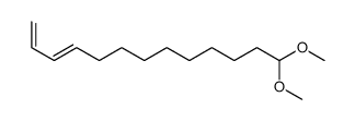 13,13-dimethoxytrideca-1,3-diene结构式