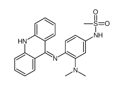 Methanesulfonamide, N-(4-(9-acridinylamino)-3-(dimethylamino)phenyl)- Structure