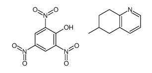 6-methyl-5,6,7,8-tetrahydroquinoline,2,4,6-trinitrophenol结构式