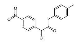 1-chloro-3-(4-methylphenyl)-1-(4-nitrophenyl)propan-2-one Structure