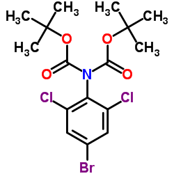 Bis(2-methyl-2-propanyl) (4-bromo-2,6-dichlorophenyl)imidodicarbonate Structure