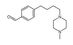 4-[4-(4-methylpiperazin-1-yl)butyl]benzaldehyde结构式