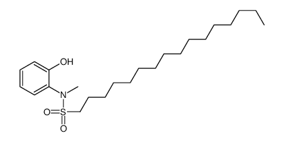 N-(2-hydroxyphenyl)-N-methylhexadecane-1-sulfonamide结构式