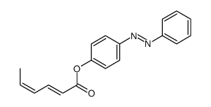 (4-phenyldiazenylphenyl) hexa-2,4-dienoate Structure