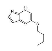 5-butylsulfanyl-1H-pyrrolo[2,3-b]pyridine结构式