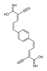 5-[4-(5-amino-4-cyano-5-oxopenta-1,3-dienyl)phenyl]-2-cyanopenta-2,4-dienamide Structure