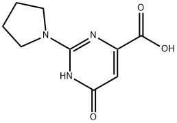 6-Oxo-2-(pyrrolidin-1-yl)-1,6-dihydropyrimidine-4-carboxylic acid Structure