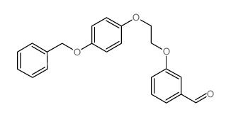 3-(2-(4-(BENZYLOXY)PHENOXY)ETHOXY)BENZALDEHYDE结构式