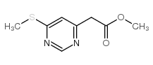 methyl 2-(6-methylsulfanylpyrimidin-4-yl)acetate Structure