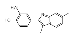 2-amino-4-(3,7-dimethylimidazo[1,2-a]pyridin-2-yl)phenol Structure