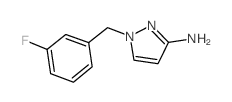 1-(3-氟苄基)-1H-吡唑-3-胺结构式