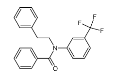 N-phenethyl-N-(3-(trifluoromethyl)phenyl)benzamide结构式