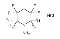 2,2,6,6-tetradeutero-3,3,5,5-tetrafluoropiperidin-1-amine hydrochloride结构式