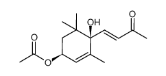 (3S,6R)-3-acetoxy-6-hydroxy-α-ionone结构式