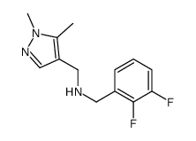 1-(2,3-Difluorophenyl)-N-[(1,5-dimethyl-1H-pyrazol-4-yl)methyl]me thanamine结构式