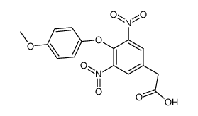 [4-(4-methoxy-phenoxy)-3,5-dinitro-phenyl]-acetic acid Structure