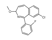 8-chloro-1-(2-fluorophenyl)-3-methoxy-3H-2-benzazepine Structure