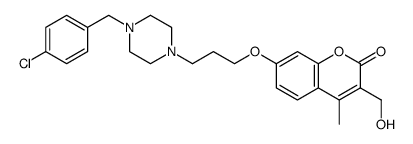 7-[3-[4-[(4-chlorophenyl)methyl]piperazin-1-yl]propoxy]-3-(hydroxymeth yl)-4-methyl-chromen-2-one picture