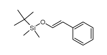 (E)-β-tert-butyldimethylsilyloxystyrene结构式