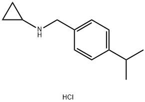 N-(4-Isopropylbenzyl)cyclopropanamine hydrochloride结构式