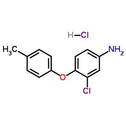 3-Chloro-4-(4-methylphenoxy)aniline hydrochloride (1:1) Structure