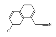 (7-hydroxy-1-naphthyl)acetonitrile结构式