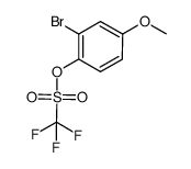 2-bromo-4-methoxyphenyl trifluoromethanesulfonate Structure