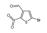 5-bromo-2-nitrothiophene-3-carbaldehyde Structure