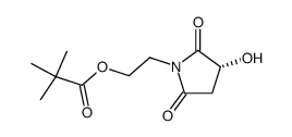 (3R)-3-hydroxy-1-(2-pivaloyloxyethyl)pyrrolidine-2,5-dione Structure