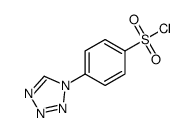 4-(1H-tetrazol-1-yl)benzene-1-sulfonyl chloride structure