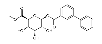 methyl 1-O-(m-phenyl)benzoyl-β-D-glucopyranuronate结构式