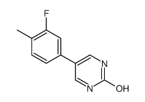 5-(3-fluoro-4-methylphenyl)-1H-pyrimidin-2-one结构式