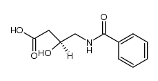 acide (S)-benzamido-4 hydroxy-3 butanoique Structure