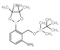 2-((叔丁基二甲基甲硅烷基氧基)甲基)-3-(4,4,5,5-四甲基-1,3,2-二噁硼烷-2-基)苯胺图片