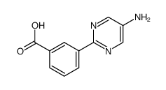 3-(5-aminopyrimidin-2-yl)benzoic acid Structure