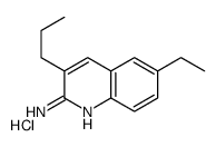 2-Amino-6-ethyl-3-propylquinoline hydrochloride structure