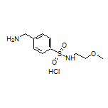 4-(氨甲基)-N-(2-甲氧基乙基)苯磺酰胺盐酸盐结构式