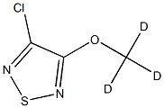 3-Chloro-4-(methoxy-d3)-1,2,5-thiadiazole Structure