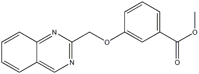 3-(Quinazolin-2-ylmethoxy)-benzoic acid methyl ester Structure