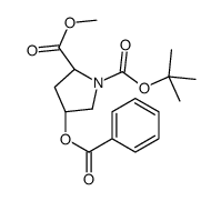 (2S,4S)-1-tert-Butyl 2-methyl 4-(benzoyloxy)pyrrolidine-1,2-dicarboxylate picture