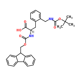 Fmoc-L-2-aminomethyl-Phe(Boc) structure